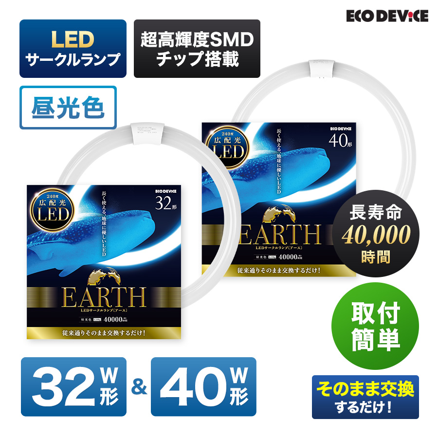 Eeeeマーケット（Produced by Eco Device） / 32形+40形 昼光色 LED
